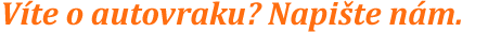Napište nám - ekologická likvidace vozidel